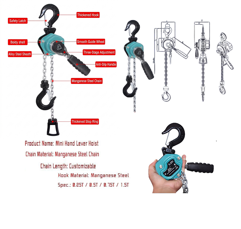 Mini hand lever hoist Mini hand lever hoist
