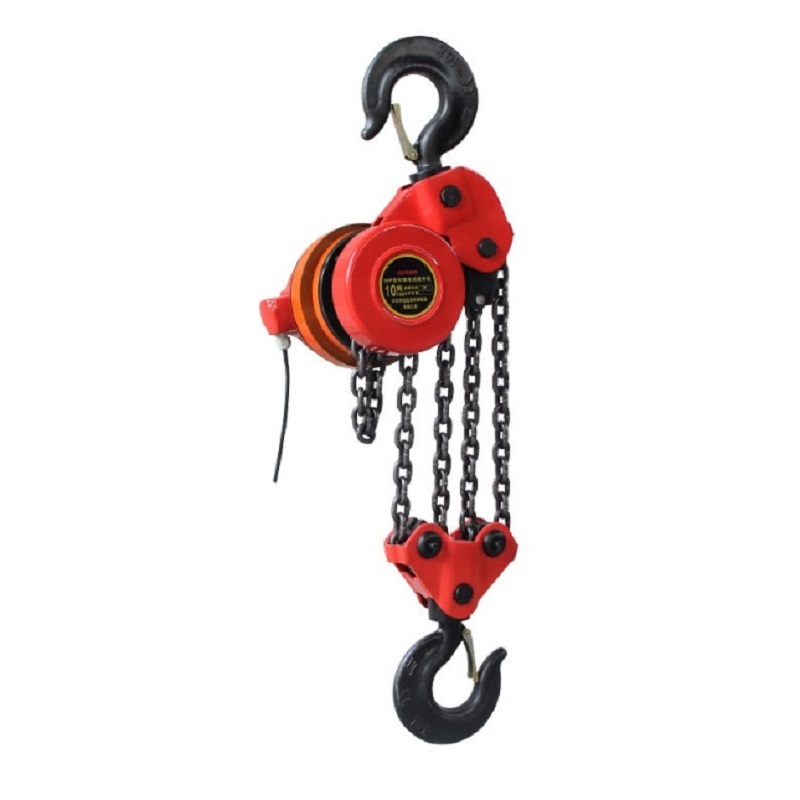 DHP group lifting electric chain hoist system on construction scaffolding DHP group lifting electric chain hoist system on construction scaffolding